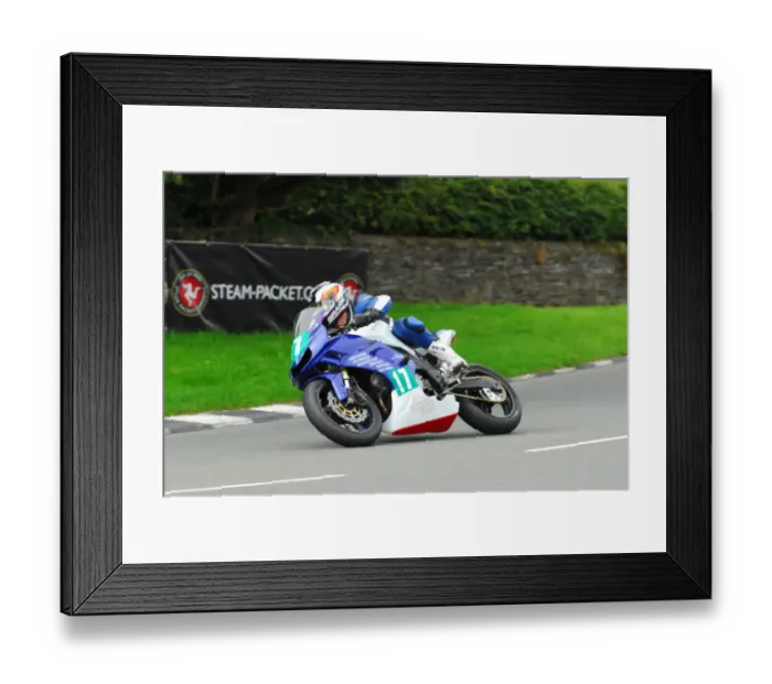 Framed Print : Barry Furber (Suzuki) Super Twin Manx Grand Prix Framed Print : Barry Furber (Suzuki) Super Twin Manx Grand Prix