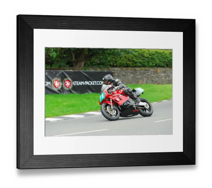 Framed Print : Simon Long (Honda) 2015 Lightweight Manx Grand Prix
