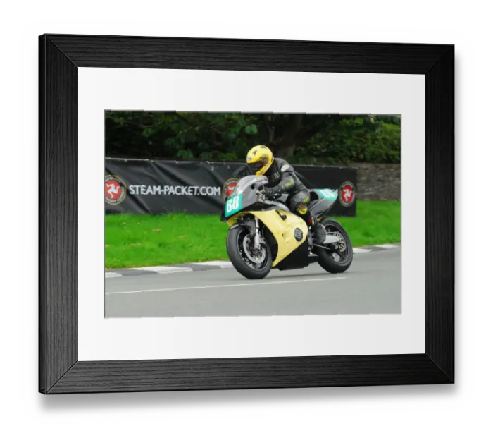 Framed Print : John Turner (Kawasaki) 2015 Lightweight Manx Grand Prix Framed Print : John Turner (Kawasaki) 2015 Lightweight Manx Grand Prix