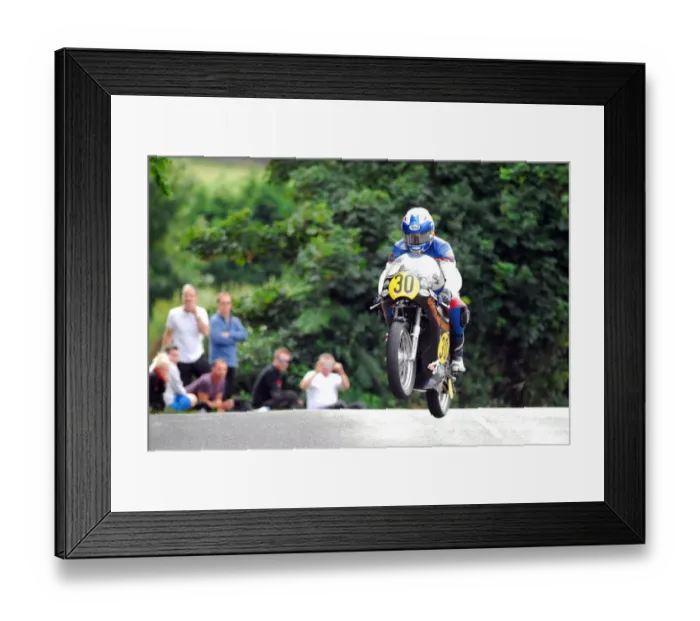Framed Print : Nick Jefferies (Norton) 2015 Senior Classic TT