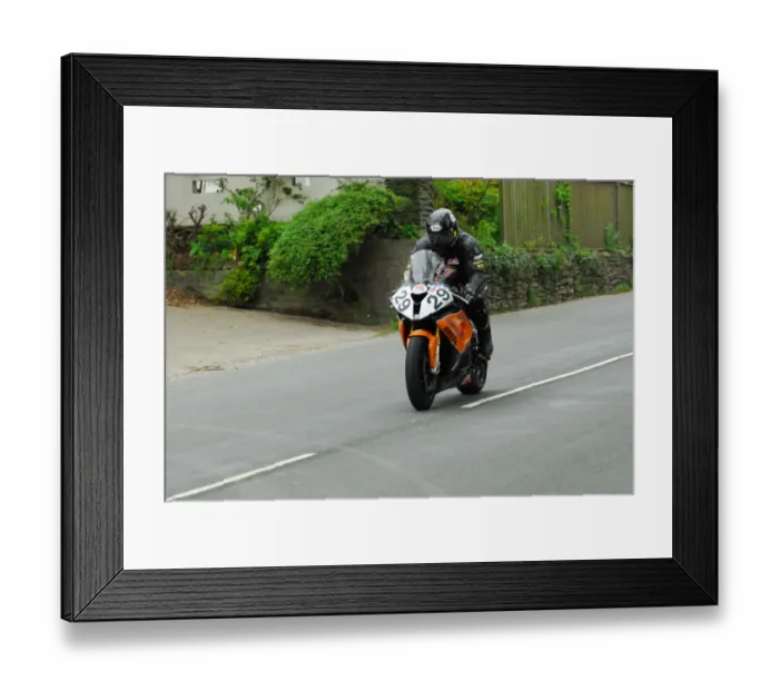 Framed Print : Rob Barber (BMW) 2013 Superbike TT