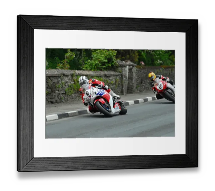 Framed Print : Michael Dunlop (Honda) leads Cameron Donald (Honda) 2013 Superbike TT Framed Print : Michael Dunlop (Honda) leads Cameron Donald (Honda) 2013 Superbike TT