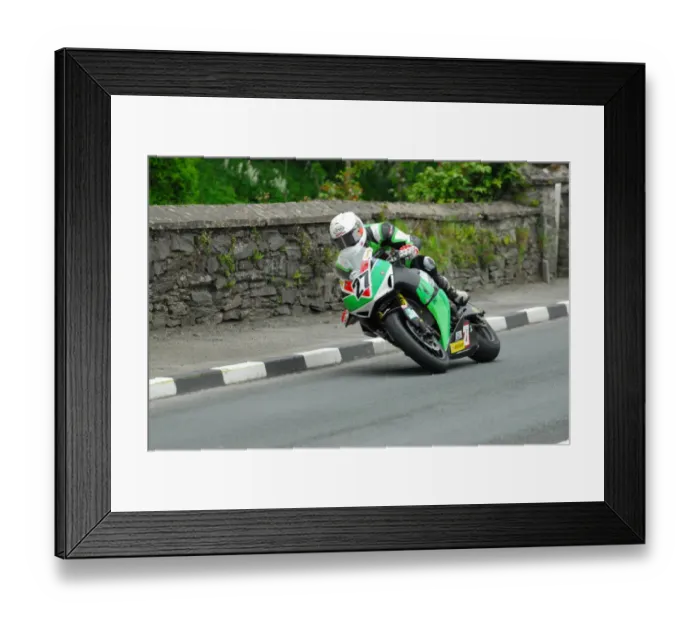 Framed Print : Kiaran Hankin (Honda) 2013 Superbike TT Framed Print : Kiaran Hankin (Honda) 2013 Superbike TT