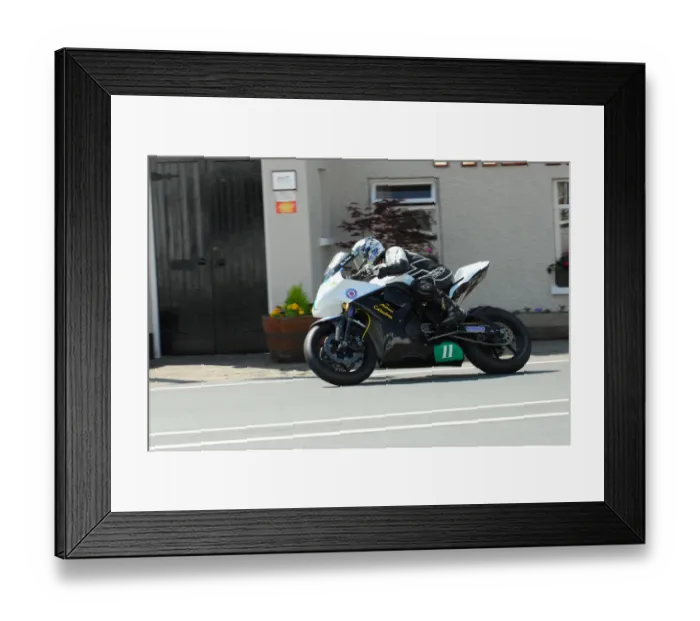 Framed Print : Chris Palmer (Kawasaki) 2013 Lightweight TT