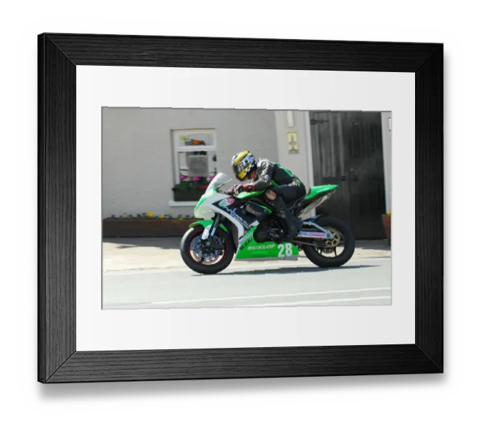Framed Print : John Barton (Kawasaki) 2013 Lightweight TT Framed Print : John Barton (Kawasaki) 2013 Lightweight TT