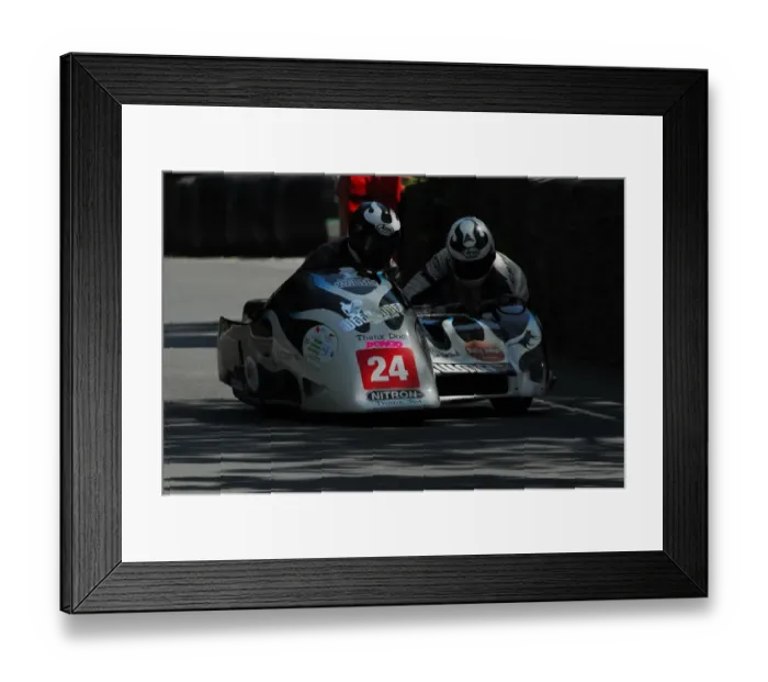 Framed Print : Wayne Lockey & Luke Capewell (Ireson Honda) 2013 Sidecar TT Framed Print : Wayne Lockey & Luke Capewell (Ireson Honda) 2013 Sidecar TT