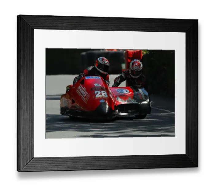 Framed Print : Nicholas Dukes & William Moralee (BLR) 2013 Sidecar TT Framed Print : Nicholas Dukes & William Moralee (BLR) 2013 Sidecar TT