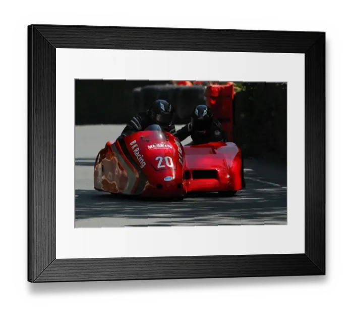Framed Print : Howard Baker & Mike Killingsworth (Shelbourne Honda) 2013 Sidecar TT Framed Print : Howard Baker & Mike Killingsworth (Shelbourne Honda) 2013 Sidecar TT