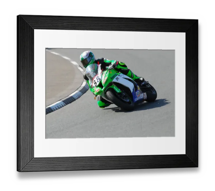 Framed Print : Horst Saiger (Kawasaki) 2013 Senior TT Framed Print : Horst Saiger (Kawasaki) 2013 Senior TT