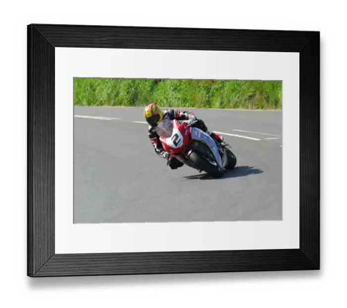 Framed Print : Cameron Donald (Honda) 2013 Senior TT