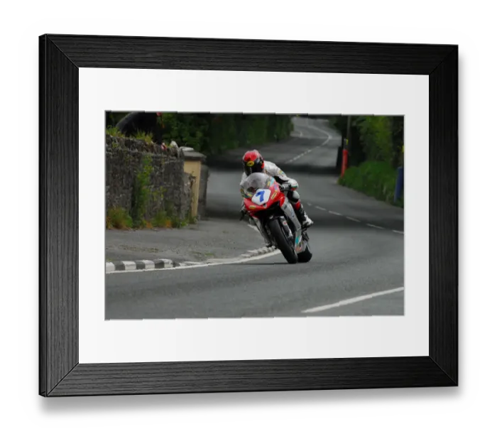 Framed Print : Gary Johnson (MV) 2013 Supersport TT Framed Print : Gary Johnson (MV) 2013 Supersport TT