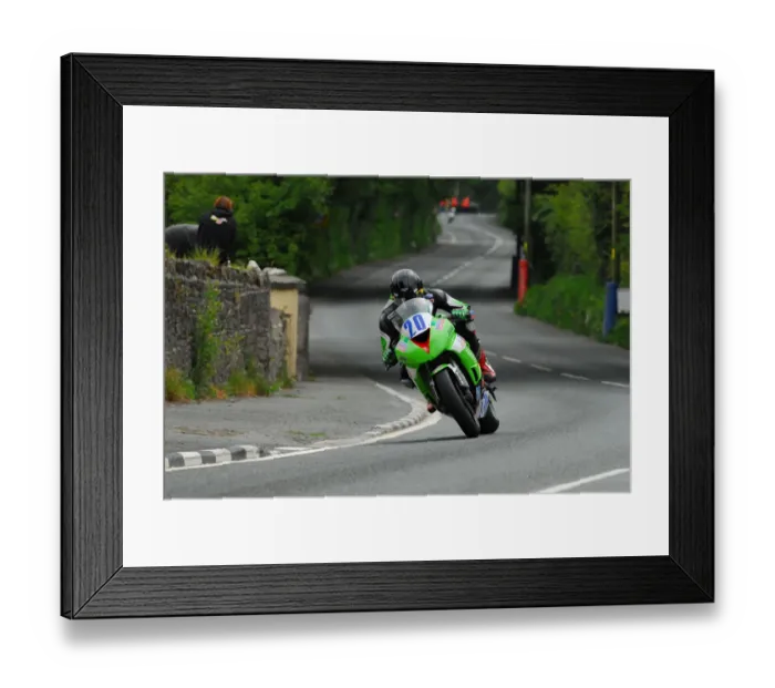 Framed Print : Ivan Lintin (Kawasaki) 2013 Supersport TT Framed Print : Ivan Lintin (Kawasaki) 2013 Supersport TT
