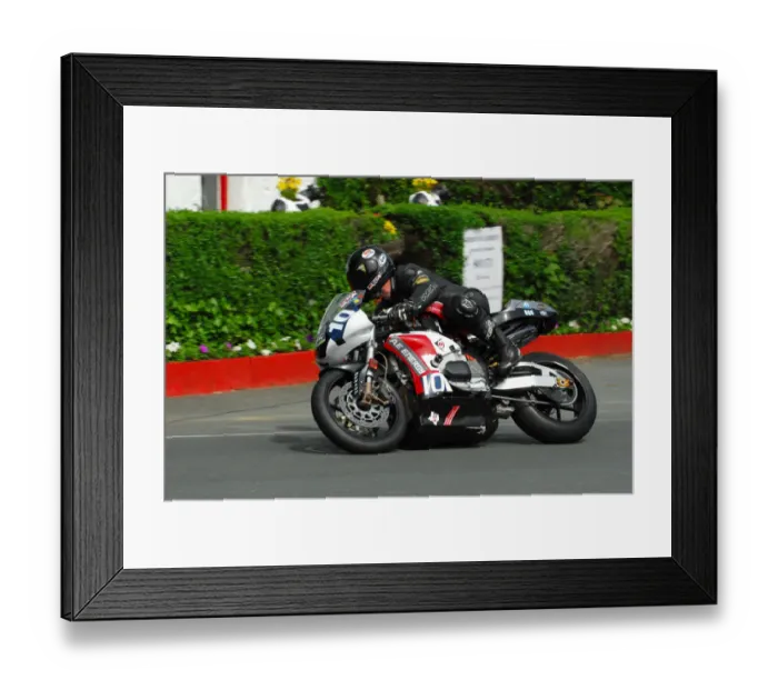 Framed Print : Rob Barber (RW-2 electric) 2013 TT Zero Framed Print : Rob Barber (RW-2 electric) 2013 TT Zero