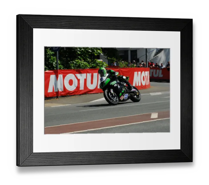 Framed Print : Dan Hegarty (Kawasaki) 2013 Supersport TT Framed Print : Dan Hegarty (Kawasaki) 2013 Supersport TT