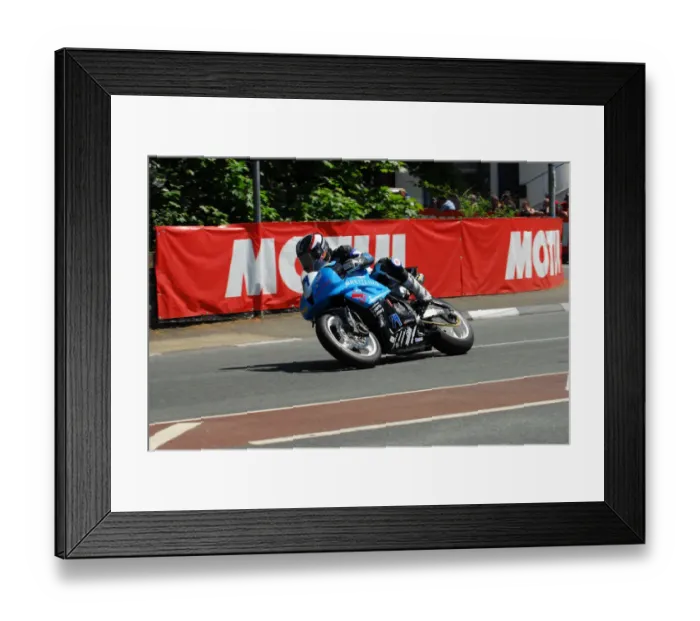 Framed Print : Adrian Cox (Honda) 2013 Supersport TT