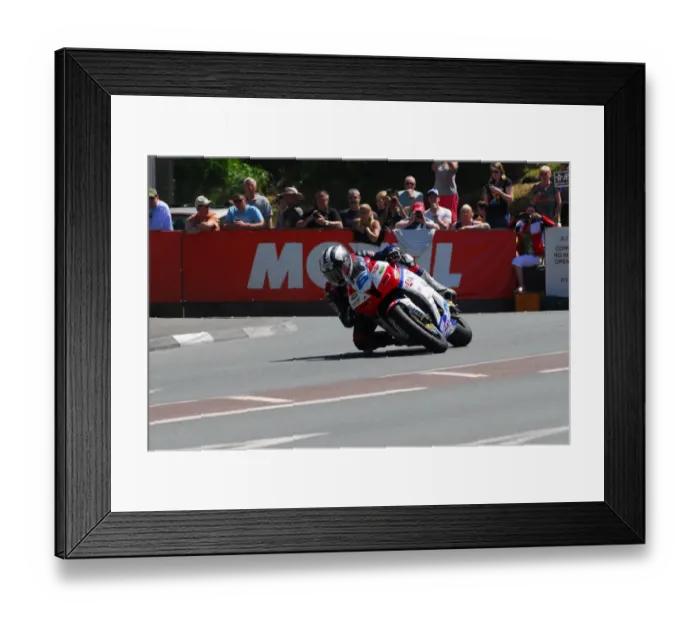 Framed Print : Michael Dunlop (Honda) 2013 Supersport TT Framed Print : Michael Dunlop (Honda) 2013 Supersport TT