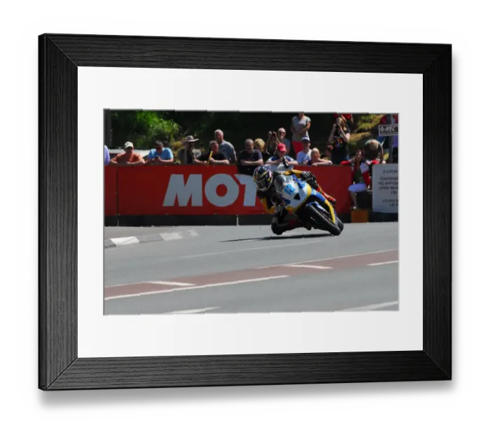 Framed Print : Dan Cooper (Triumph) 2013 Supersport TT Framed Print : Dan Cooper (Triumph) 2013 Supersport TT