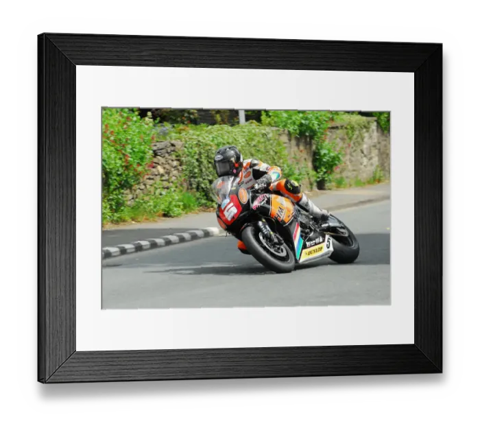 Framed Print : Bruce Anstey (Honda) 2013 Superstock TT