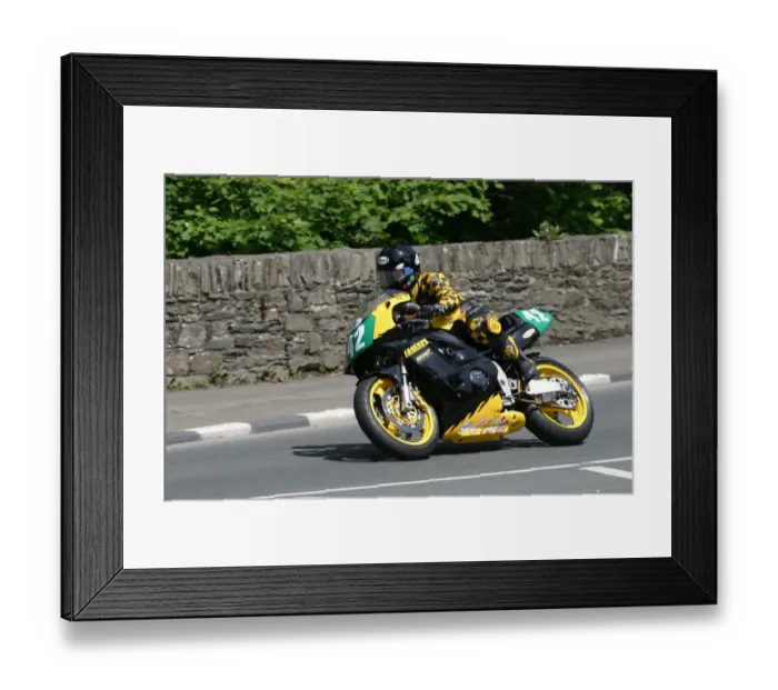 Framed Print : Anita Buxton (Kawasaki) 2003 Lightweight 400 TT