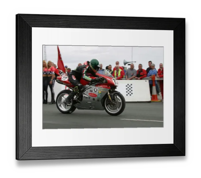 Framed Print : Umberto Rumiano (MV) 2004 Formula One TT