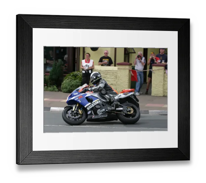 Framed Print : Mirko Kalsek (Suzuki) 2004 Production 1000 TT