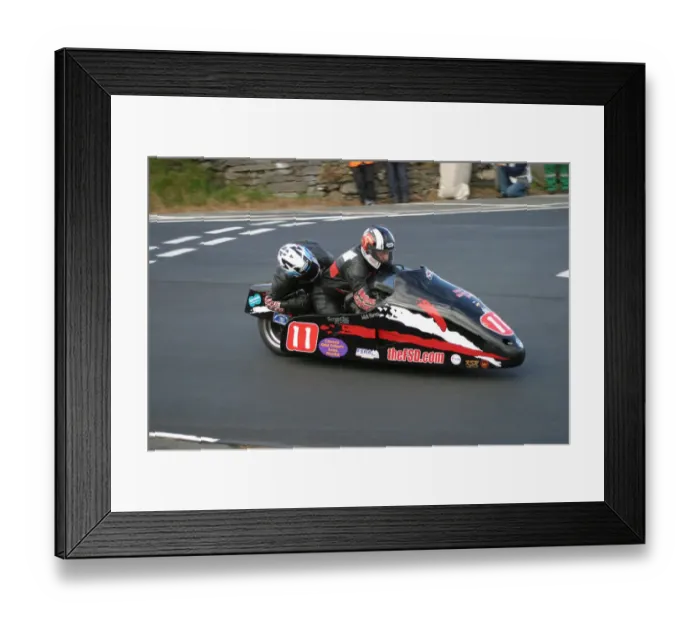 Framed Print : Mick Harvey & Fiona Baker-Milligan (Shelbourne) 2005 Sidecar TT Framed Print : Mick Harvey & Fiona Baker-Milligan (Shelbourne) 2005 Sidecar TT