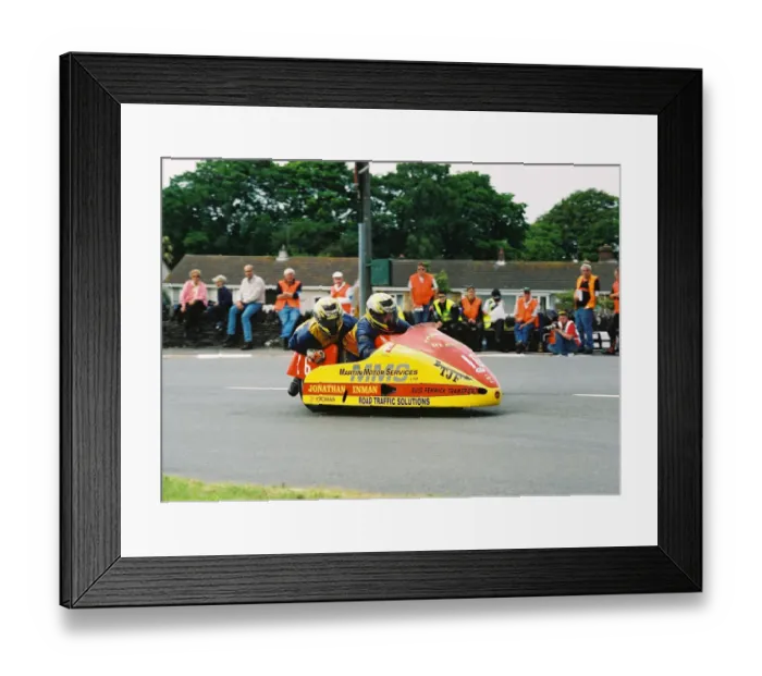 Framed Print : Nigel Connole & Dennis Lowther (Shelbourne Honda) 2004 Sidecar TT Framed Print : Nigel Connole & Dennis Lowther (Shelbourne Honda) 2004 Sidecar TT