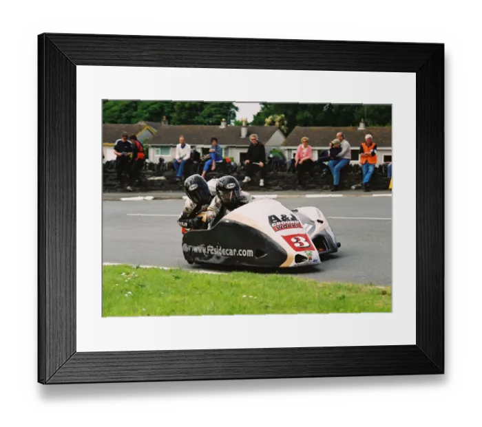 Framed Print : Nick Crowe & Darren Hope (DMR Honda) 2004 Sidecar TT Framed Print : Nick Crowe & Darren Hope (DMR Honda) 2004 Sidecar TT