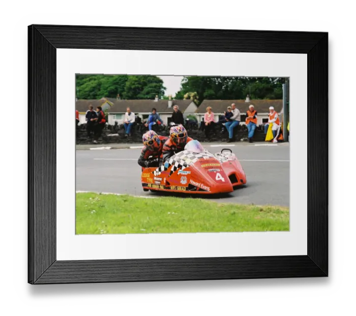 Framed Print : Roy Hanks & Dave Wells (DMR Yamaha) 2004 Sidecar TT Framed Print : Roy Hanks & Dave Wells (DMR Yamaha) 2004 Sidecar TT