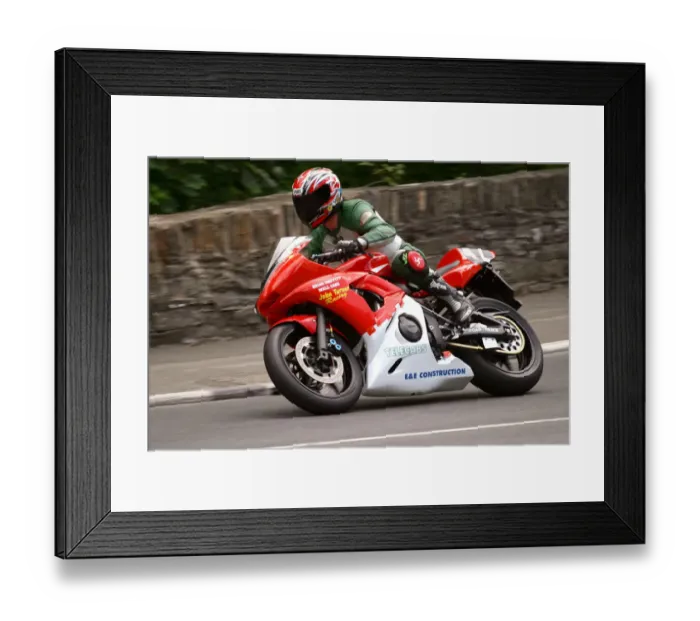 Framed Print : Barry Wood (Yamaha) 2004 Production 600 TT Framed Print : Barry Wood (Yamaha) 2004 Production 600 TT