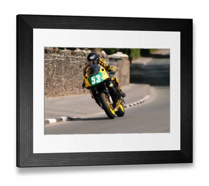 Framed Print : Anita Buxton (Kawasaki) 2004 Lightweight 400 TT