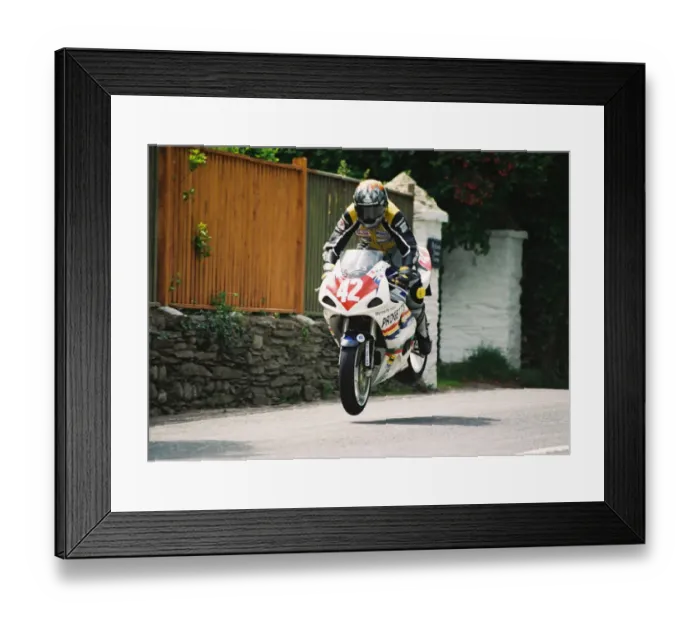 Framed Print : Maria Costello (Honda) 2004 Production 1000 TT Framed Print : Maria Costello (Honda) 2004 Production 1000 TT