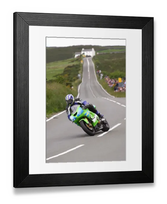 Framed Print : Martin Hamberg (Kawasaki) 2014 Junior 600 TT