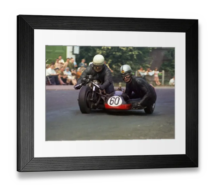 Framed Print : Ron Glover and John Pennington (Norton) 1967 Sidecar 750 TT Framed Print : Ron Glover and John Pennington (Norton) 1967 Sidecar 750 TT
