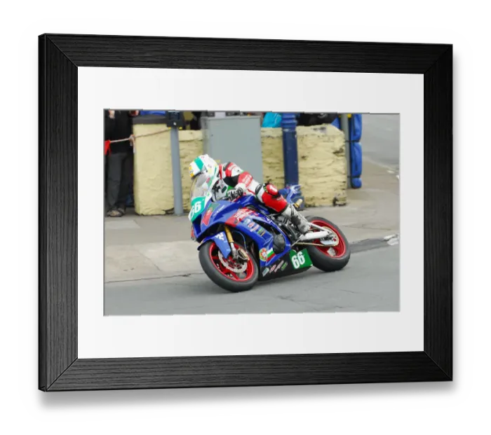Framed Print : Nuno Caetano (Kawasaki) 2014 Lightweight TT