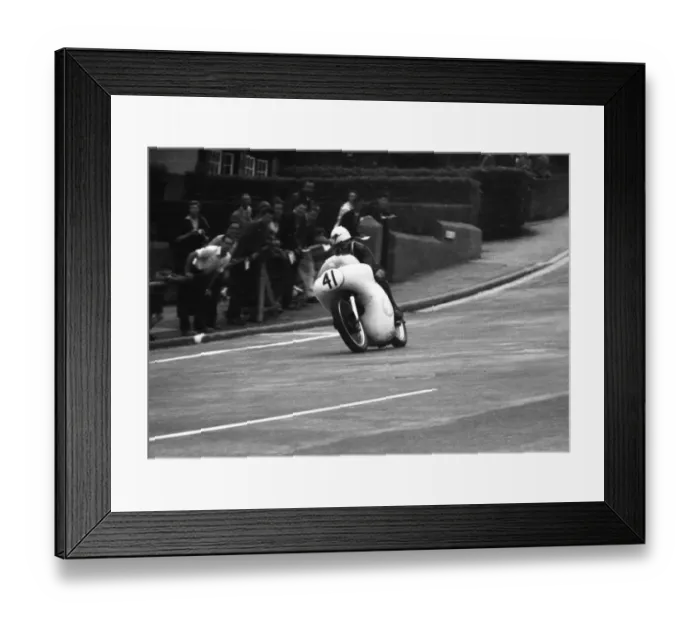 Framed Print : Dennis Fry (Norton) 1963 Junior TT Framed Print : Dennis Fry (Norton) 1963 Junior TT