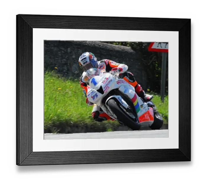 Framed Print : John McGuinness (Honda) TT 2012 Supersport TT Framed Print : John McGuinness (Honda) TT 2012 Supersport TT