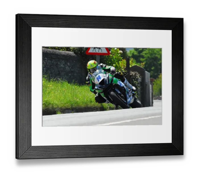 Framed Print : Ian Lougher (Kawasaki) TT 2012 Supersport TT Framed Print : Ian Lougher (Kawasaki) TT 2012 Supersport TT