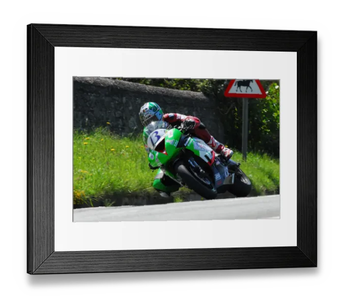 Framed Print : James Hillier (Kawasaki) TT 2012 Supersport TT Framed Print : James Hillier (Kawasaki) TT 2012 Supersport TT
