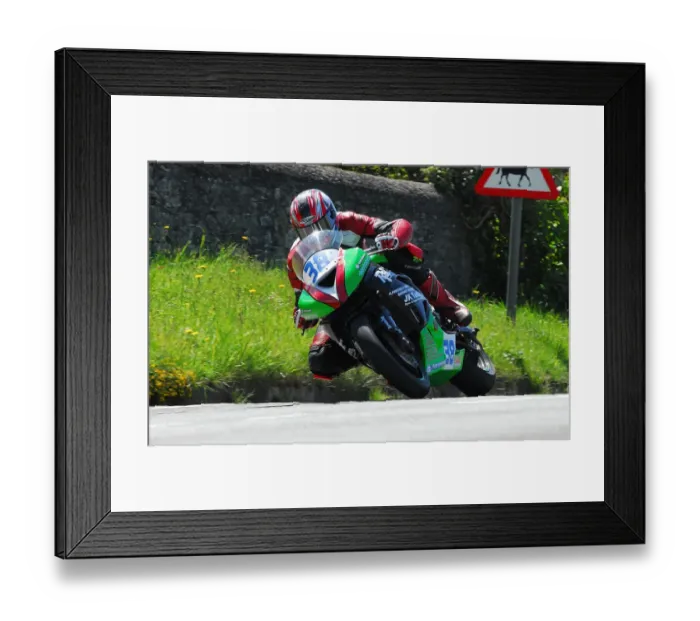 Framed Print : Ivan Lintin (Kawasaki) TT 2012 Supersport TT Framed Print : Ivan Lintin (Kawasaki) TT 2012 Supersport TT