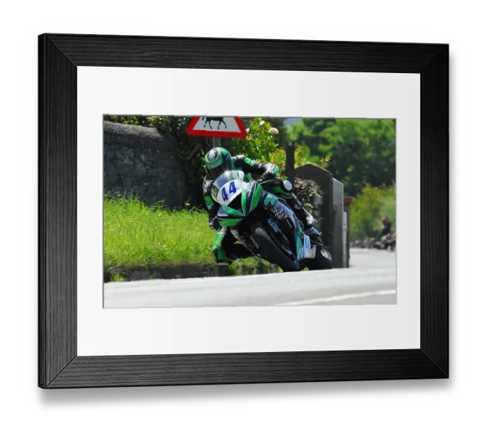 Framed Print : Dan Hegarty (Kawasaki) TT 2012 Supersport TT Framed Print : Dan Hegarty (Kawasaki) TT 2012 Supersport TT