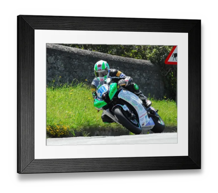 Framed Print : Paul Owen (Yamaha) TT 2012 Supersport TT Framed Print : Paul Owen (Yamaha) TT 2012 Supersport TT