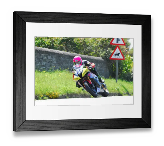 Framed Print : Davy Morgan (Yamaha) 2012 Supersport TT Framed Print : Davy Morgan (Yamaha) 2012 Supersport TT