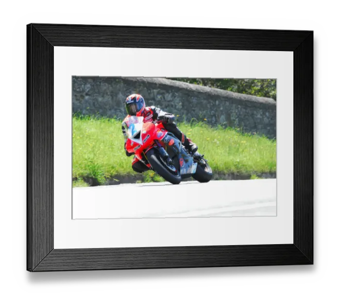 Framed Print : Ryan Farquhar (Kawasaki) 2012 Supersport TT Framed Print : Ryan Farquhar (Kawasaki) 2012 Supersport TT