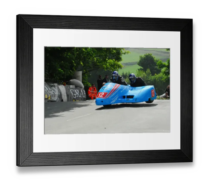 Framed Print : Rob Handcock & Ken Edwards (Shelbourne Honda) 2012 Sidecar TT Framed Print : Rob Handcock & Ken Edwards (Shelbourne Honda) 2012 Sidecar TT