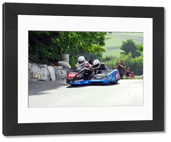 Karl Bennett & Lee Cain (DMR Honda) 2012 Sidecar TT