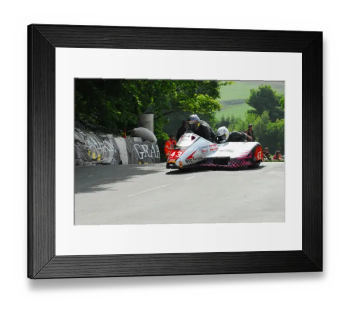 Framed Print : Peter Alton & Keith Brotherton (Baker Honda) 2012 Sidecar TT Framed Print : Peter Alton & Keith Brotherton (Baker Honda) 2012 Sidecar TT