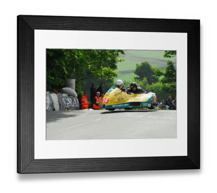 Framed Print : Brian Alflatt & Heath Lane (Suzuki) 2012 Sidecar TT Framed Print : Brian Alflatt & Heath Lane (Suzuki) 2012 Sidecar TT
