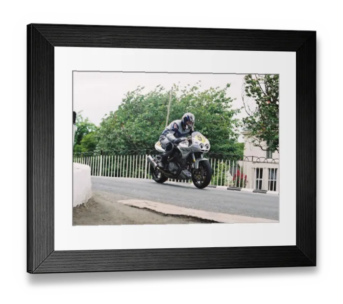 Framed Print : Fabrice Miguet (Voxan) 2004 Senior TT