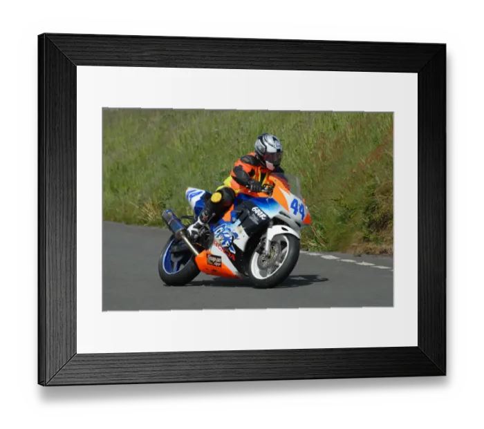 Framed Print : Dave Bone (Honda) 2009 Jurby Road Framed Print : Dave Bone (Honda) 2009 Jurby Road